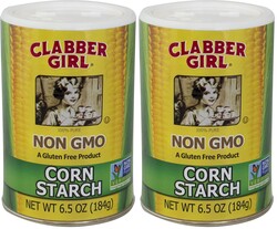 Clabber Girl Non-GMO Corn Starch, Gluten Free, 6.5 Ounce (Pack of 2)