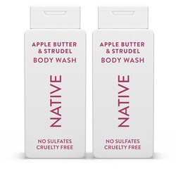 Native Body Wash with Naturally Derived Ingredients – Apple Butter & Strudel – Sulfate & Paraben Free – For Women & Men – Skin‑Loving Cleanser – 18 oz (2‑Pack)