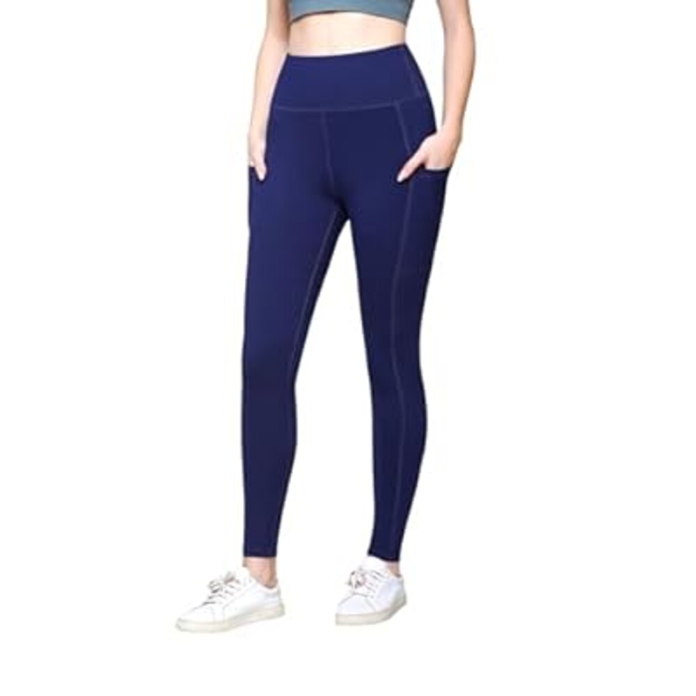 Noblarm 3 Pack Leggings with Pockets for Women,High Waisted Tummy Control Soft Yoga Pants for Workout,Active,Running,Lounge