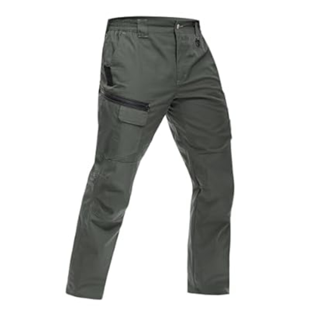 MOURCE Tactical Pants for Men Water Resistant Quick Dry BDU Cargo Pants with 7 Large Pockets Breathable Ripstop Work Hiking
