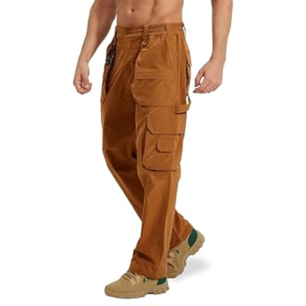 MOURCE Tactical Pants for Men Quick Dry Ripstop Cargo Pants Water Resistant Breathable Outdoor Pants with 9 Pockets