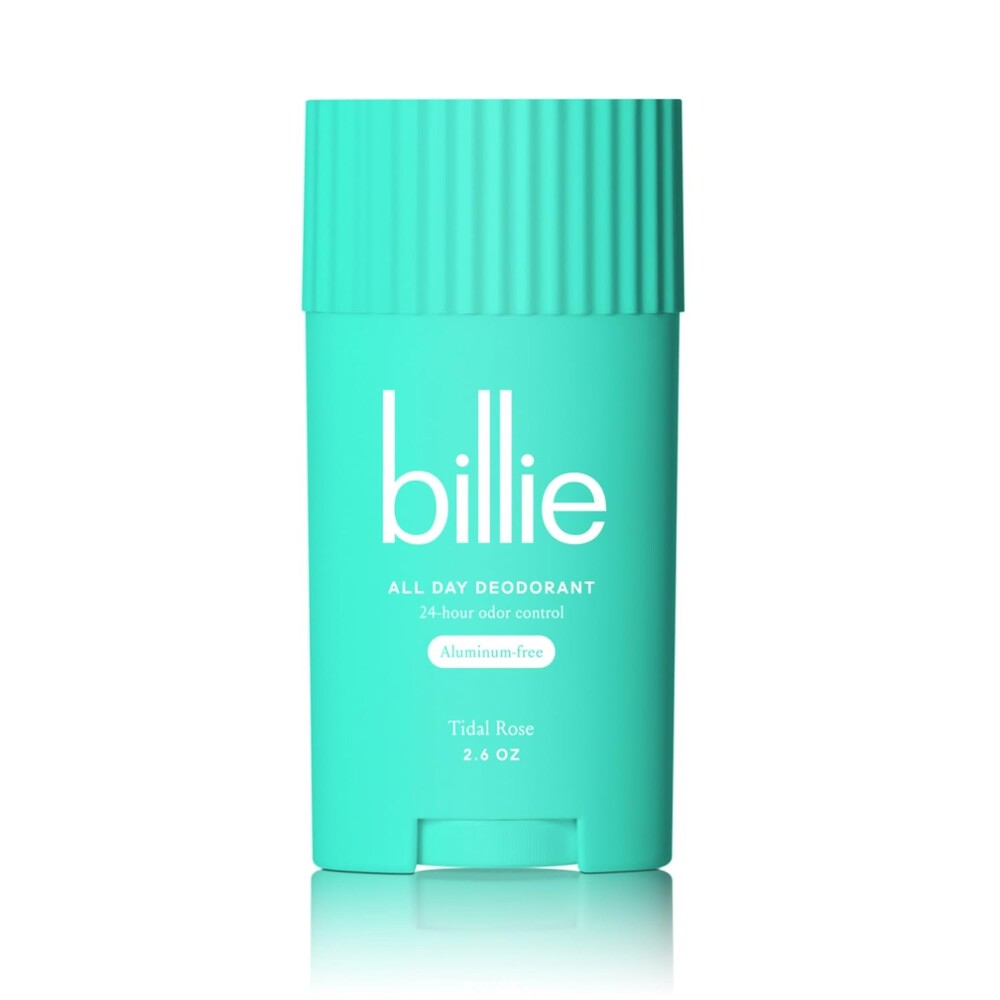 Billie All Day Deodorant, 24-hour Odor Protection, Aluminum-Free, Tidal Rose, 2.6oz