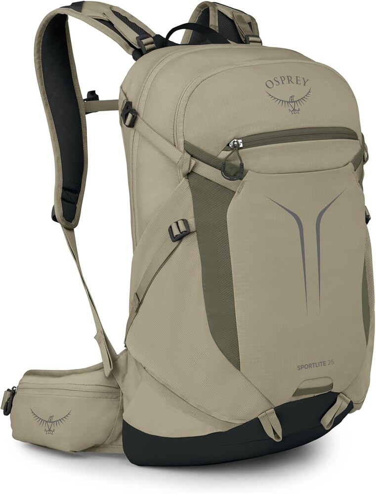 Osprey Sportlite 25L Lightweight Hiking Backpack for Men and Women - Everyday Hiking Bag - Travel Daypack, Olive Tan