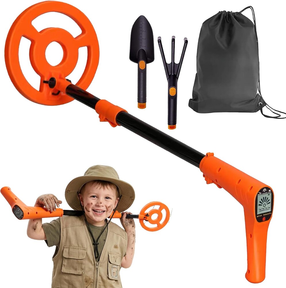 Metal Detector for Kid, Waterproof Metal Detector 7.87" Search Coil with,High Accuracy Adjustable Metals Detectors Treasure Hunting Includes Audio Alarm and New Advanced DSP Chip