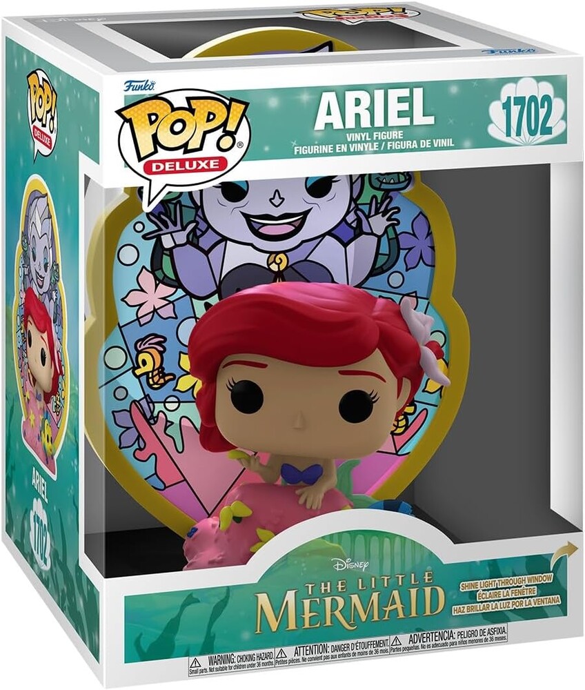 Funko Pop! Deluxe: Little Mermaid - Ariel - Stained Glass - Collectable Vinyl Figure - Gift Idea - Official Merchandise - Toys for Kids & Adults - Disney Fans - Model Figure for Collectors and Display