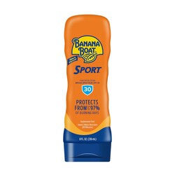 Banana Boat Sport Ultra SPF 30 Sunscreen Lotion, 8Fl Oz | Sport Sunscreen SPF 30 Lotion, Sunblock, Skin Sun Protection, Water Resistant Sun Care, 8Fl Oz