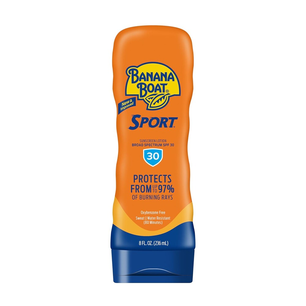 Banana Boat Sport Ultra SPF 30 Sunscreen Lotion, 8Fl Oz | Sport Sunscreen SPF 30 Lotion, Sunblock, Skin Sun Protection, Water Resistant Sun Care, 8Fl Oz