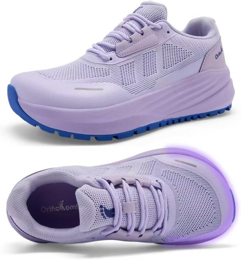 OrthoComfoot Women's Orthopedic Wide Plantar Fasciitis Trail Shoes: Comfortable Diabetic Arch Support Orthotic Flat Feet Running Sneakers, Casual Non Slip Hiking Shoes for Foot Heel and Pain Relief