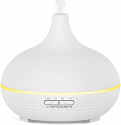 URPOWER 300ml Sleep Diffuser for Bedroom, All-Night Essential Oil Diffuser, Quiet Ultrasonic Cool Mist, Auto-Off & Timer, 7 LED Color Diffusers Humidifier for Home Office & Large Rooms