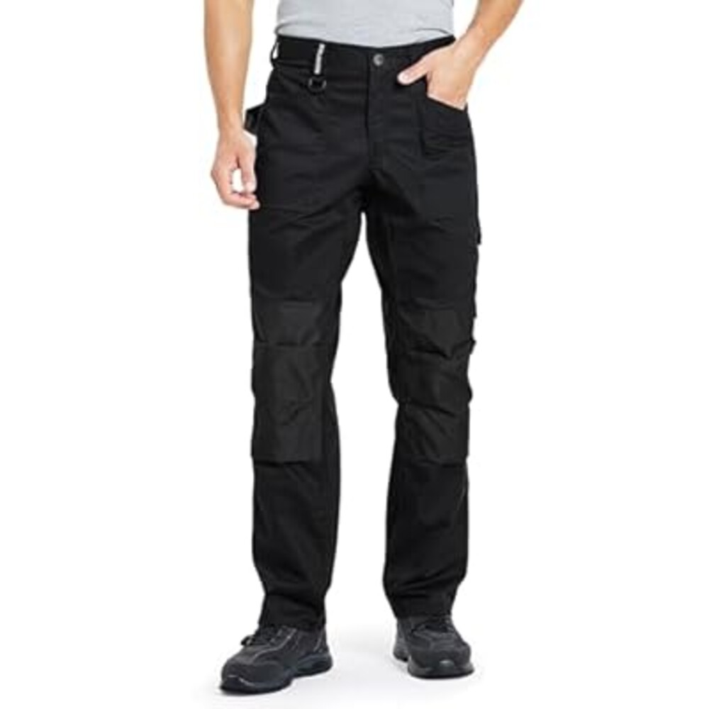 DURAWERK Men's Work Pants, Carpenter Pants with Reinforced Knee Pad Pockets, Durable Cargo Pants