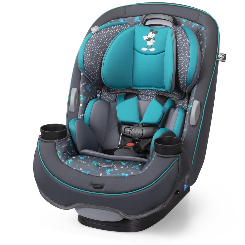Disney Grow and Go Convertible Car Seat, Rear Facing 5-40 pounds, Forward Facing 30-65 pounds, Booster 40-100 lbs, Convert from Infant to Toddler, Mickey Sprinkle