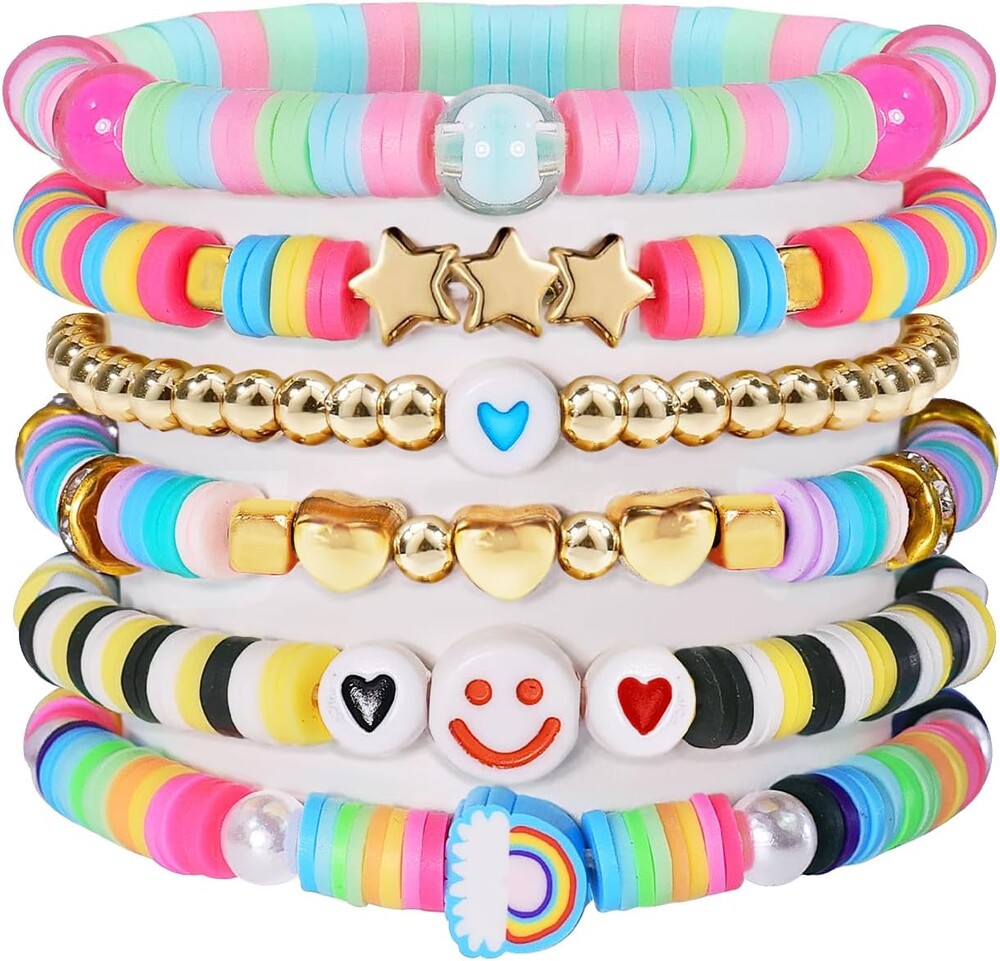 Surfer Heishi Friendship Bracelets Set
