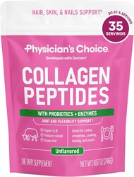 Physician's CHOICE Collagen Peptides - Hydrolyzed Protein Powder for Hair, Skin, Joints - Grass Fed, Non-GMO