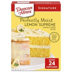 Duncan Hines Lemon Supreme Flavored Cake Mix, Easter Baking, 15.25 oz.