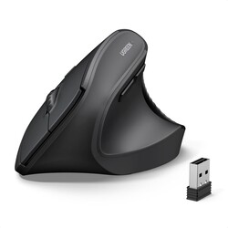 UGREEN Ergonomic Mouse, Wireless Bluetooth Vertical Mouse, Dual-Mode (BT 5.4 & USB 2.4G), Quiet Clicks, 4 Adjustable DPI (1000/1600/2000/4000), Compatible with Windows/Mac/Linux/Android/ChromeOS