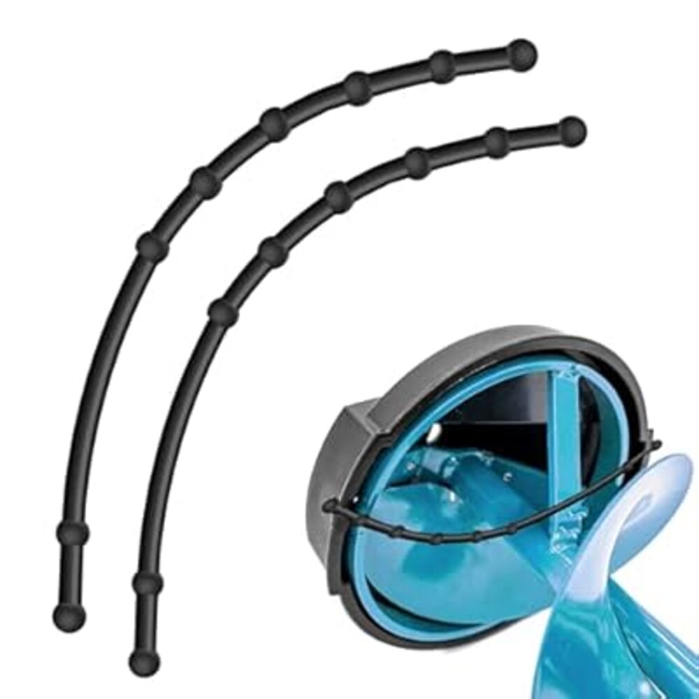 2 Pcs Rubber Guard Strap 11 Inch Ice Auger Blade Protectors High Elastic Auger Cover Strap for Power and Hand Ice Augers Ice Auger Accessories Winter Ice Fishing Accessories