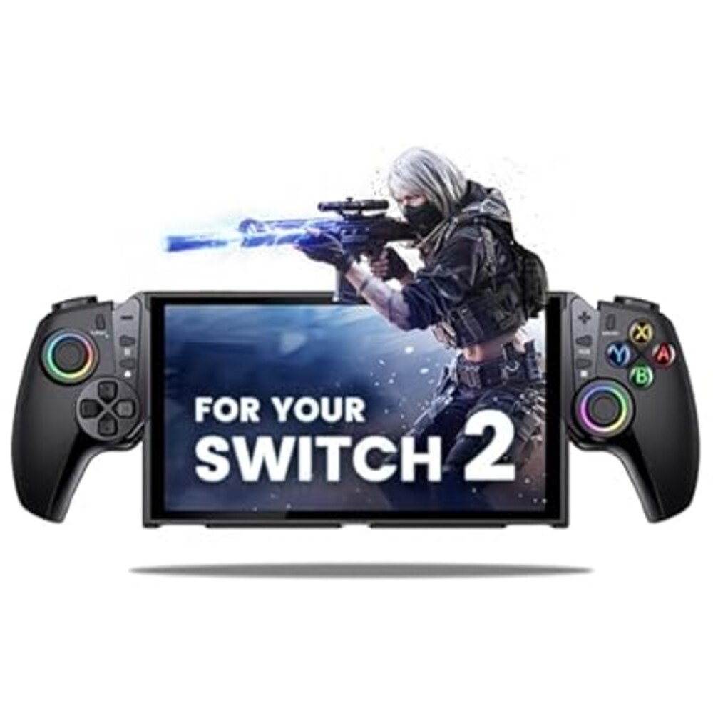 KICKDOT JC500 Nintendo Switch 2 Joypad Controller | Wireless Gamepad with Hall Effect Joysticks, Built-in Kickstand, Ergonomic Grip | No Drift, Turbo, Programmable Back Buttons