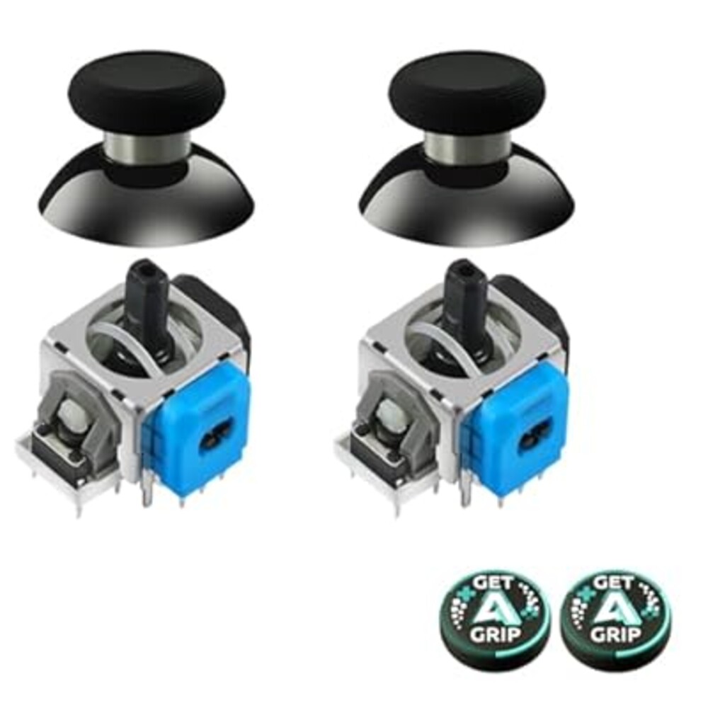 AKNES GuliKit TMR Electromagnetic Joysticks Replacement for DualShock PS4 Controller, Thumbstick Grips for PlayStation 4 Controller, Thumbstick Caps Included
