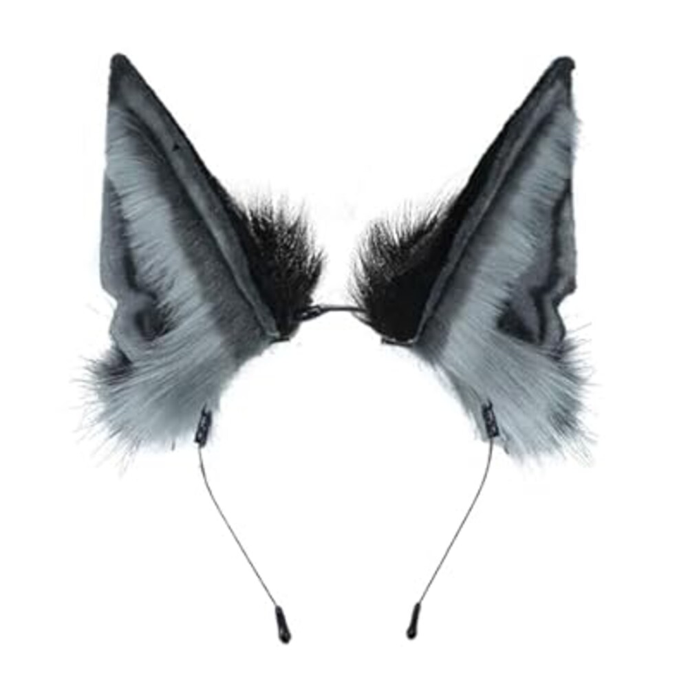 QUICOMP Handmade Wolf Ears Headband Fox Ear Hairband Wolf Cosplay Props