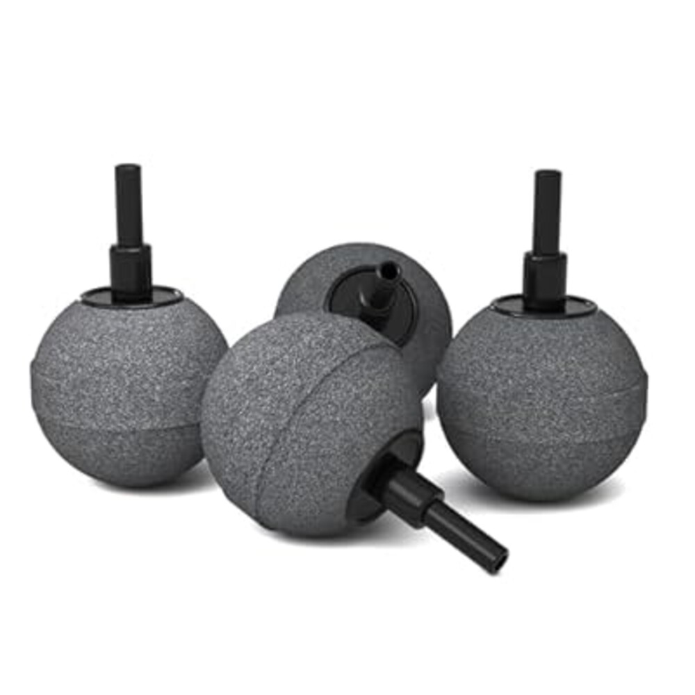 4 Pack Air Stones for Ponds, Long Lasting Aerator Oxygen Diffuser, 1.5 Inch Air Bubble Stone Aerator Bubble Diffuser, Aquarium Air Pump Accessories Airstone for Fish Tanks, Pond and Hydroponics