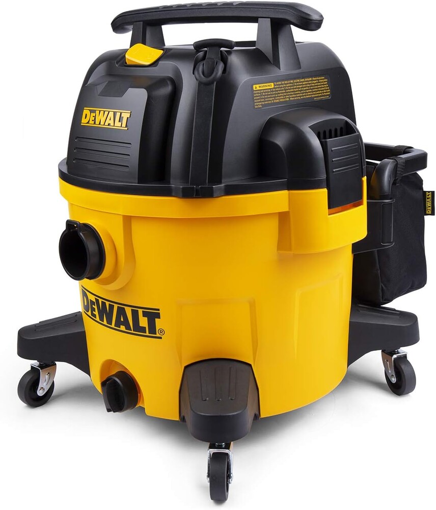 DEWALT Wet and Dry Vacuum 9 Gallon Poly Wet/Dry Vac Yellow Shop Vacuum 5 HP Strong Suction for Jobsite, Workshop 3 in 1 Multi Functions Model: DXV09P