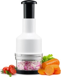 Vegetable Chopper, Onion Chopper, Garlic Chopper, Nuts Chopper - Hand Chopper For Vegetables Salads Fruits, Nuts.