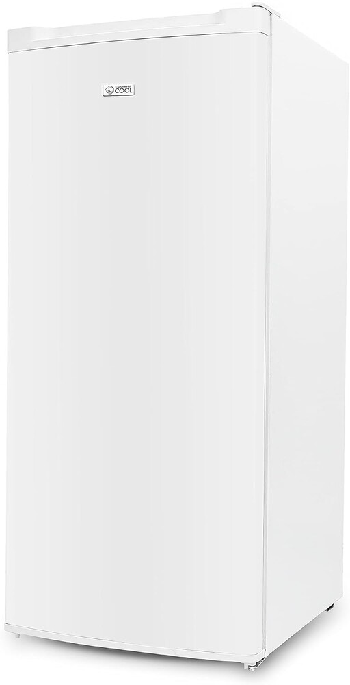Commercial Cool Upright Freezer, Stand Up Freezer 5 Cu Ft with Reversible Door, White