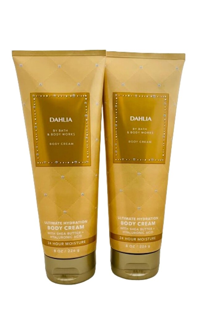 Bath and Body Works Dahlia 2 Pack Ultra Shea Body Cream 8 Oz. (Dahlia)