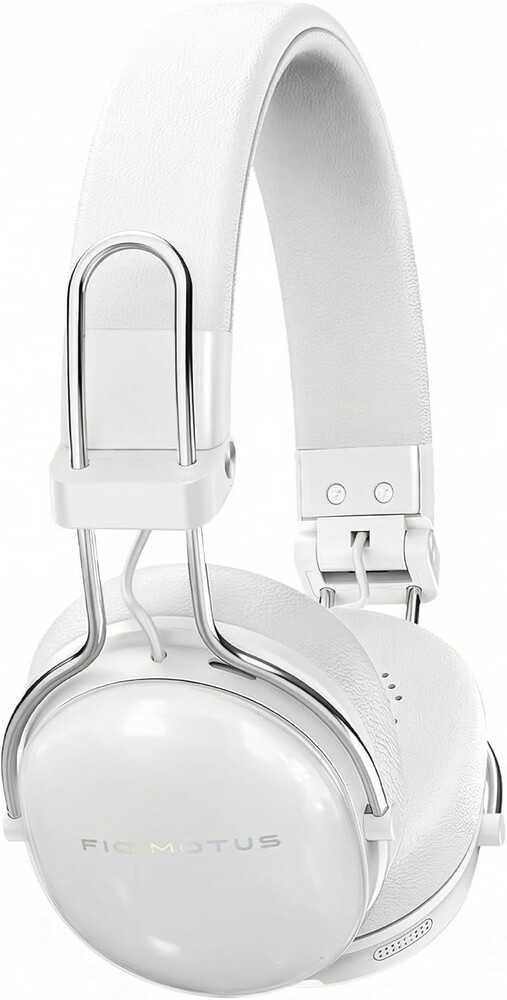 Wireless Bluetooth On-Ear Headphones, Active Noise Cancelling, Hi-Res Sound, 55H Playtime, Foldable Design, Lightweight and Comfortable, Multipoint Connection, for Home Office Travel, White