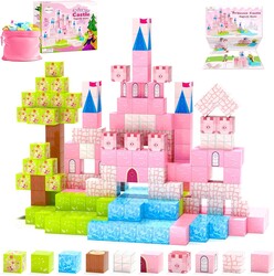 Hiwawind Updated Magnetic Blocks-Princess Castle, Creative Magnetic Building Blocks Toddler Toys, Birthday Gifts for Kids 3+ Years Old, STEM Montessori Sensory Toy for Boys & Girls Age 3-4 4-5 6-8
