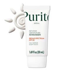 PURITO Korean Sunscreen SPF 50 | Lightest Texture, No White Cast, Broad Spectrum UVA/UVB | Oil-Free, Vegan, For All Skin Types | Daily Lightweight Sun Protection | Korean Skincare, 50mL 1.69 fl.oz
