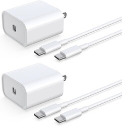 iPhone 17 16 15 Charger Fast Charging [2Pack] 33W Type-c Wall Charger Fast Charger Block with 6FT USB C to USB-C Cable for iPhone 17/17 Air/17 Pro Max/16/16 Plus/16 Pro Max/15 Pro Max/iPad Pro