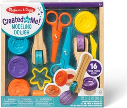 Melissa & Doug Created by Me! Cut, Sculpt, and Roll Modeling Dough Kit with 8 Tools and 4 Colors of Modeling Dough
