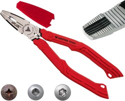 VAMPLIERS 7" Stripped Screw Extractor Pliers. Made in Japan. Multipurpose Combination Linemans Pliers remove Damaged/Rusted/Specialty Screws & Fasteners.