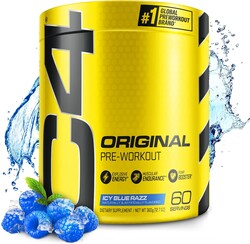 C4 Original Pre Workout Powder Icy Blue Razz - Vitamin C for Immune Support - Zero Sugar Preworkout Energy for Men & Women - 150mg Caffeine Plus Beta Alanine Plus Creatine - 60 Servings