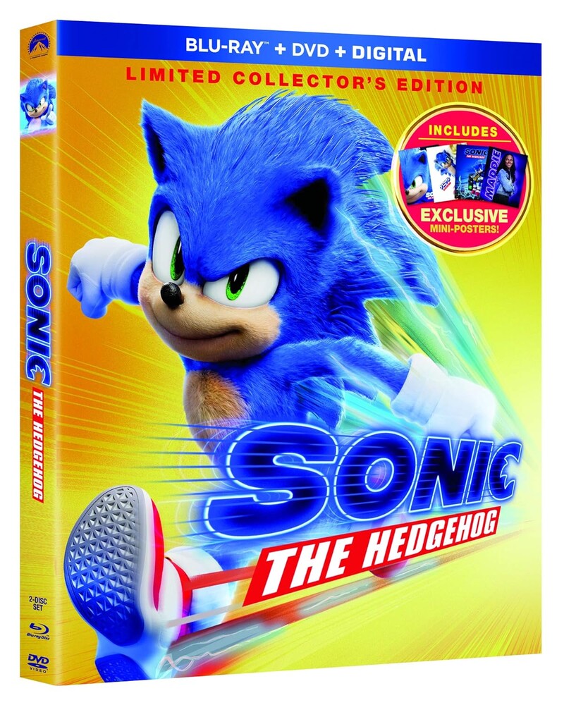 Sonic the Hedgehog Limited Collector's Edition (Blu-ray + DVD + Digital + Exclusive Mini-Posters)