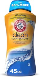 ARM & HAMMER Clean Scentsations In-Wash Scent Booster, Laundry Scent Booster Purifying Waters scent, 45 Oz