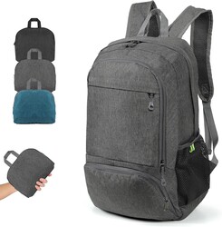 TANTOMI Ultra Lightweight Packable Backpack 25L - Foldable Hiking Daypack for Travel, Compact Pocket Gym Sack & City Commuting Gear - Gray