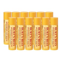 Burt's Bees Lip Balm - Original Beeswax, Lip Moisturizer With Responsibly Sourced Beeswax, Tint-Free, Natural Origin Conditioning Treatment, 4 Tubes, 0.15 oz.