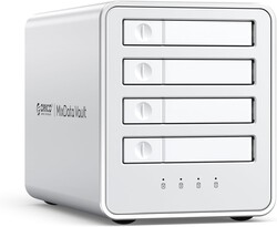 ORICO All-Flash 2.5-inch USB-C Docking Station with 5 Gbps Data Transfer Speed, Compatible with 2.5'' SSD, Featuring 10 Gbps Hub Expansion and Support for Up to 40 TB Storage Capacity (4 Bay)