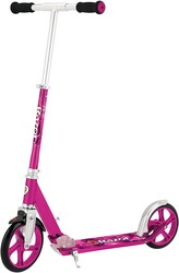Razor A5 Lux Kick Scooter for Kids Ages 8+ - 8" Urethane Wheels, Anodized Finish Featuring Bold Colors and Graphics, for Riders up to 220 lbs