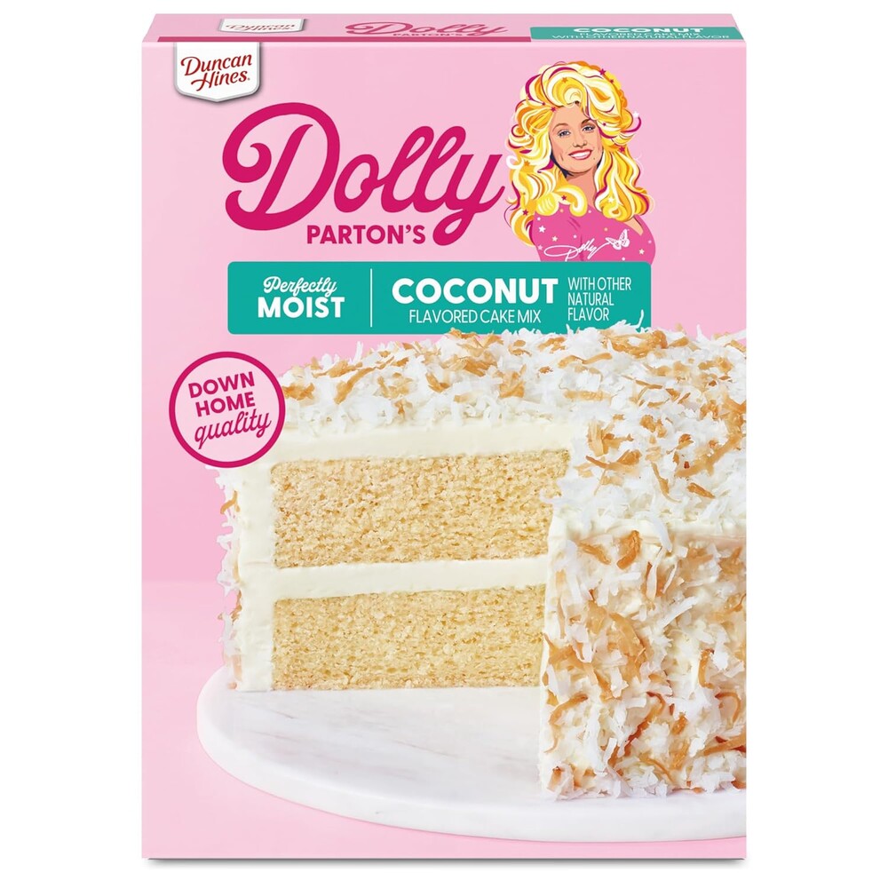 Duncan Hines Dolly Parton's Favorite Coconut Flavored Cake Mix, 15.25 oz.