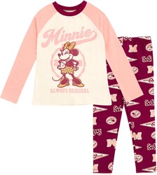Disney Minnie Mouse Mickey Mouse T-Shirt and Leggings Outfit Set Infant to Big Kid