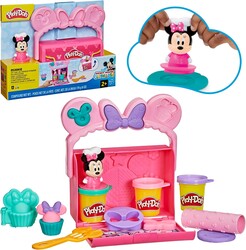 Play-Doh Disney Junior Mickey Mouse Clubhouse, On-The-Go Bakery Playset with Minnie Mouse, Play Food Preschool Toys, Arts & Crafts Gifts for Kids 2+