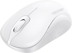 TECKNET Wireless Mouse for Laptop, 2.4GHz Computer Mouse 3 Adjustable DPI Office Cordless USB Mice with Receiver,Small to Medium Sized Hands Compatible with PC, Laptop, Desktop,Off-White