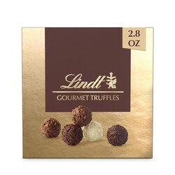 Lindt Gourmet Truffles Chocolate Candy Truffles Gift Box, Assorted Chocolate Truffles, 2.8 oz.