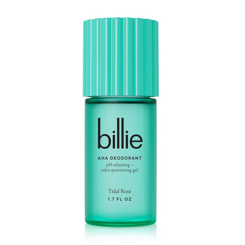 Billie AHA Deodorant 24-hour Odor-Preventing Gel, Aluminum-Free, Tidal Rose, 1.7oz