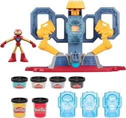 Play-Doh Marvel Iron Man Armor Maker Lab Playset with Lights and Sounds, Customizable Action Figure, Imagination Toys for Boys and Girls 4 and Up