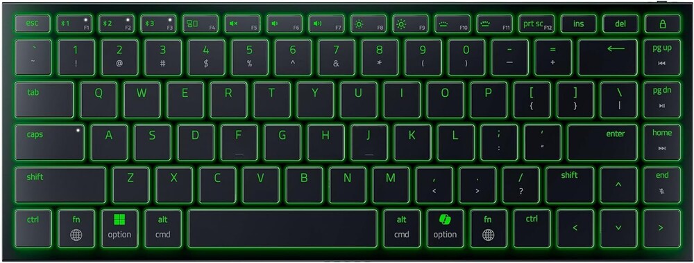 Razer Joro Portable Wireless Gaming Keyboard: Thin, Light, Compact - Chroma RGB - Low Profile Switches - Bluetooth - Long Battery Life - Snap Tap - For PC & Mac Laptops, Steam Deck, Smartphone, Tablet