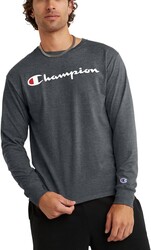 Champion Men's Long Sleeve T-shirt, Classic T-shirt for Men (Reg. Or Big & Tall)